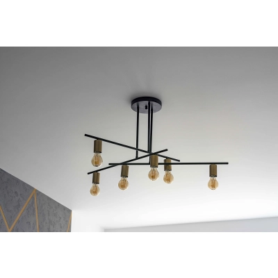 Plafon  Normani MDM3658/6 BK+BRO Italux